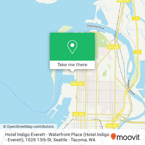 Hotel Indigo Everett - Waterfront Place (Hotel Indigo - Everett), 1028 13th St map