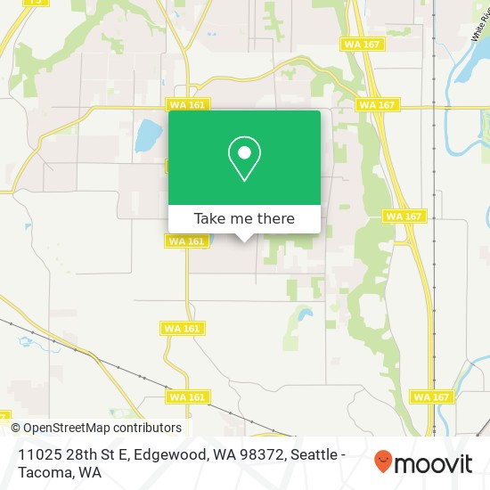 Mapa de 11025 28th St E, Edgewood, WA 98372