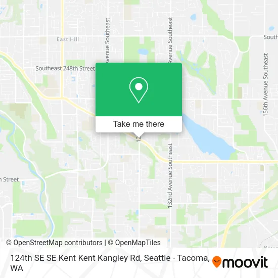 124th SE SE Kent Kent Kangley Rd map