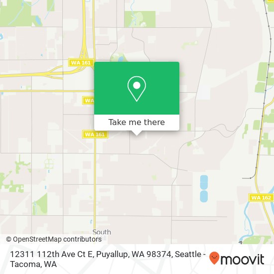 Mapa de 12311 112th Ave Ct E, Puyallup, WA 98374