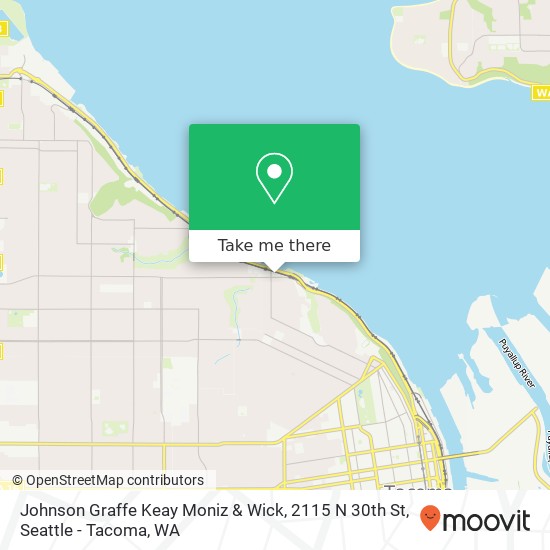 Mapa de Johnson Graffe Keay Moniz & Wick, 2115 N 30th St