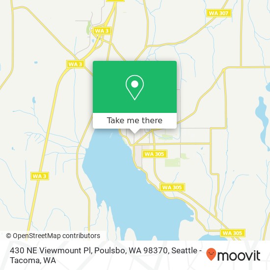 Mapa de 430 NE Viewmount Pl, Poulsbo, WA 98370