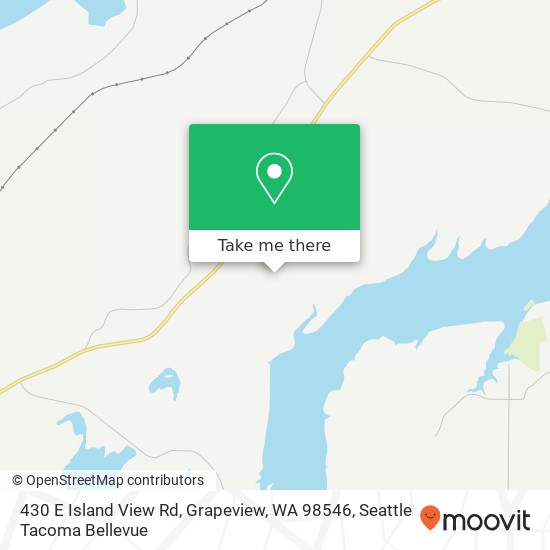 Mapa de 430 E Island View Rd, Grapeview, WA 98546