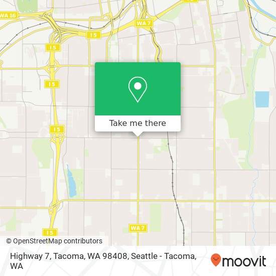 Highway 7, Tacoma, WA 98408 map