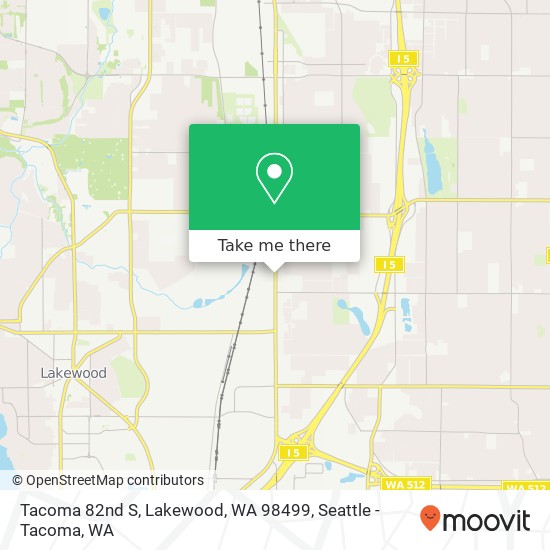 Mapa de Tacoma 82nd S, Lakewood, WA 98499