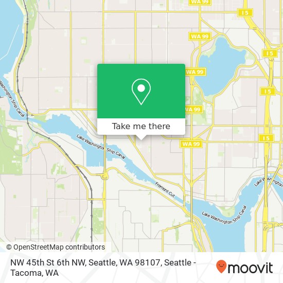 NW 45th St 6th NW, Seattle, WA 98107 map