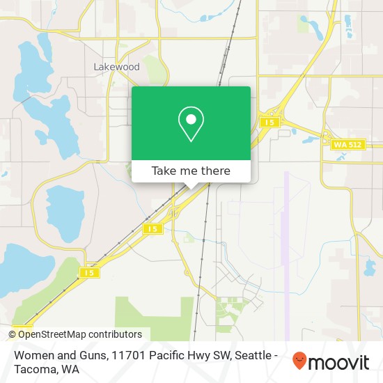 Mapa de Women and Guns, 11701 Pacific Hwy SW