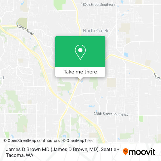 James D Brown MD map