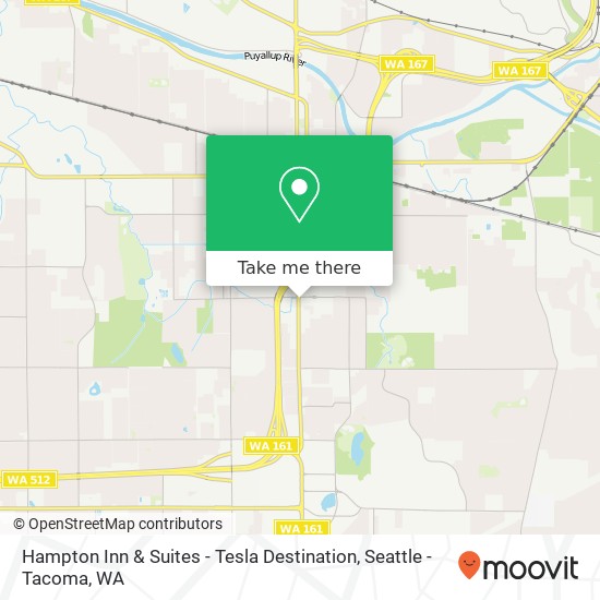 Hampton Inn & Suites - Tesla Destination map