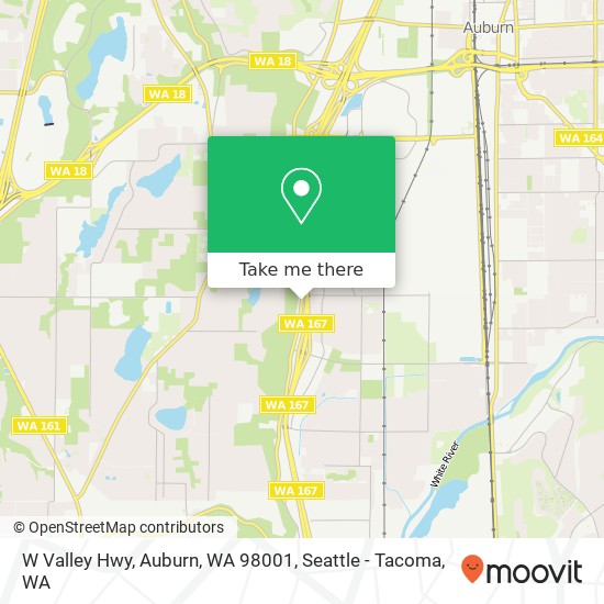 Mapa de W Valley Hwy, Auburn, WA 98001