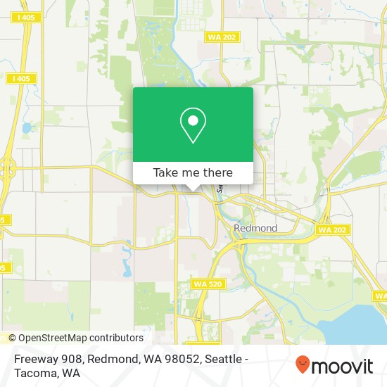 Freeway 908, Redmond, WA 98052 map