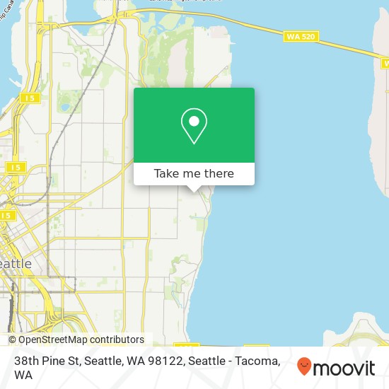 Mapa de 38th Pine St, Seattle, WA 98122