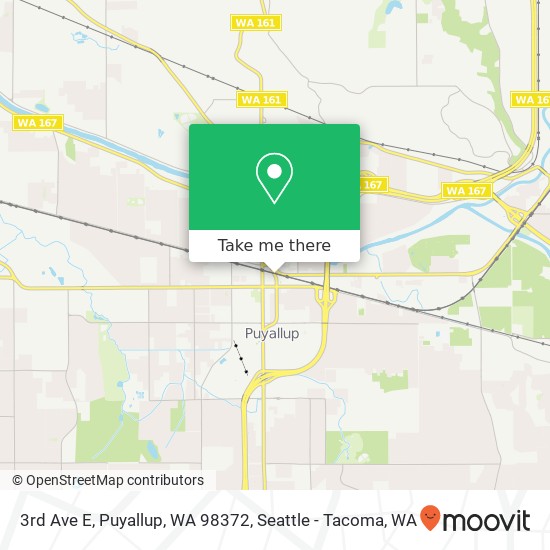 Mapa de 3rd Ave E, Puyallup, WA 98372