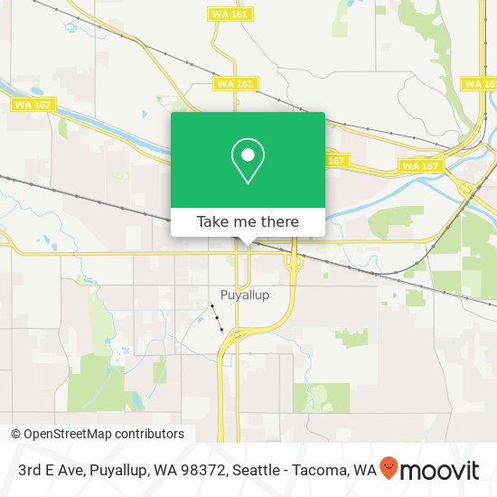 Mapa de 3rd E Ave, Puyallup, WA 98372