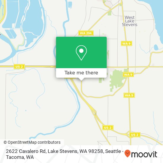 Mapa de 2622 Cavalero Rd, Lake Stevens, WA 98258