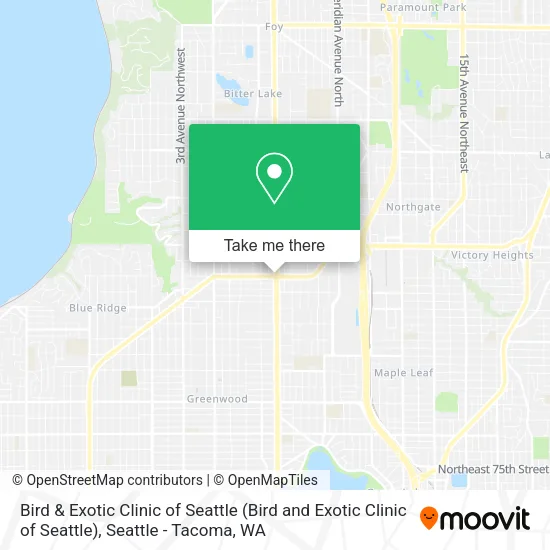 Mapa de Bird & Exotic Clinic of Seattle