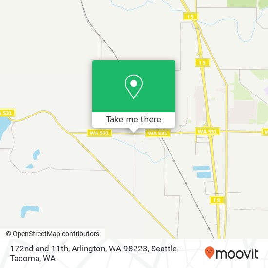 Mapa de 172nd and 11th, Arlington, WA 98223