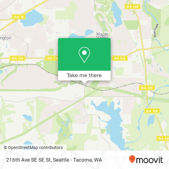 Mapa de 216th Ave SE SE St, Kent (Maple Valley), WA 98042