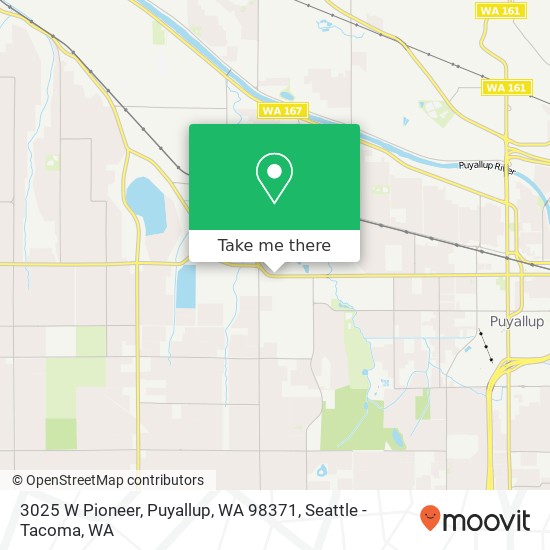 Mapa de 3025 W Pioneer, Puyallup, WA 98371