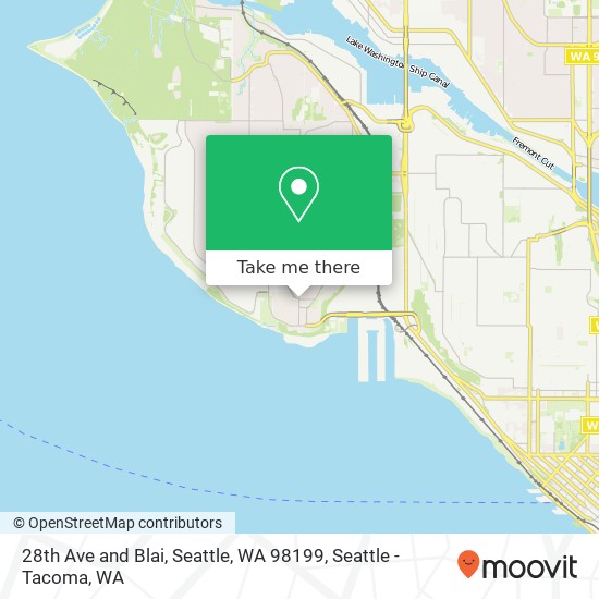 Mapa de 28th Ave and Blai, Seattle, WA 98199