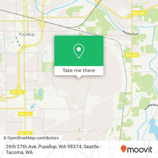 Mapa de 26th 27th Ave, Puyallup, WA 98374