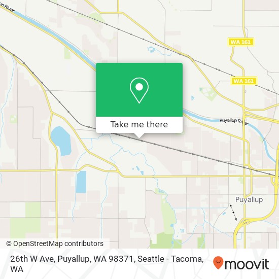 26th W Ave, Puyallup, WA 98371 map