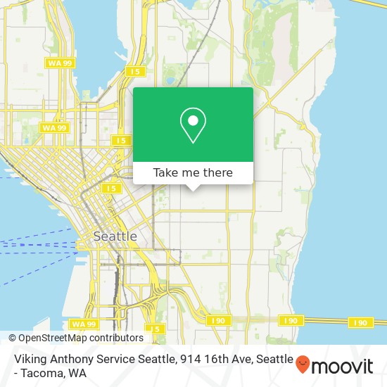 Viking Anthony Service Seattle, 914 16th Ave map