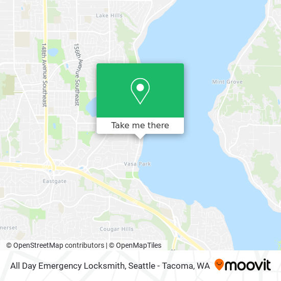 All Day Emergency Locksmith map