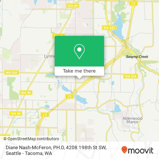 Mapa de Diane Nash-McFeron, PH.D, 4208 198th St SW