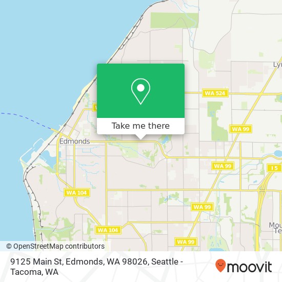 Mapa de 9125 Main St, Edmonds, WA 98026