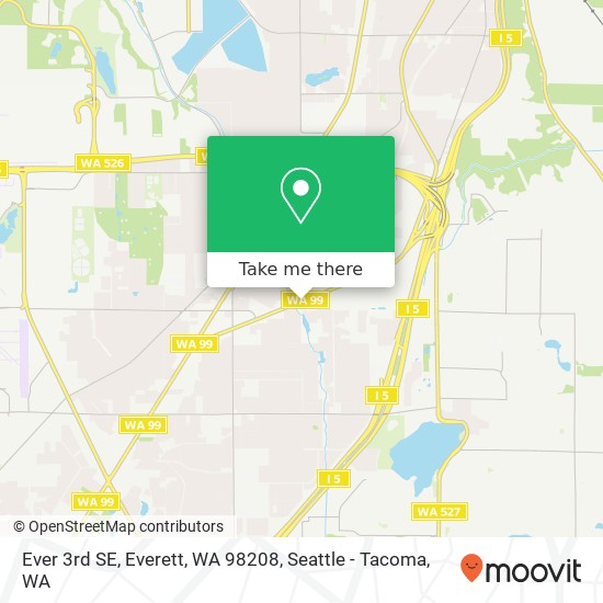 Mapa de Ever 3rd SE, Everett, WA 98208