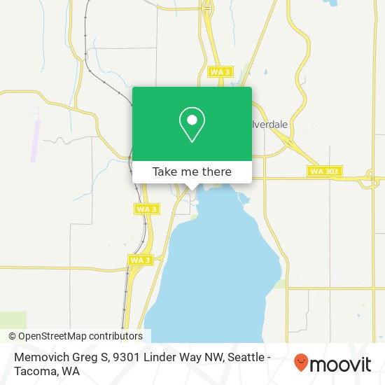 Mapa de Memovich Greg S, 9301 Linder Way NW