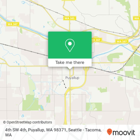 4th SW 4th, Puyallup, WA 98371 map