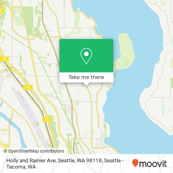 Holly and Rainier Ave, Seattle, WA 98118 map