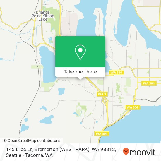 145 Lilac Ln, Bremerton (WEST PARK), WA 98312 map