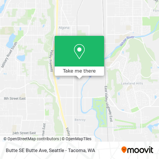 Mapa de Butte SE Butte Ave