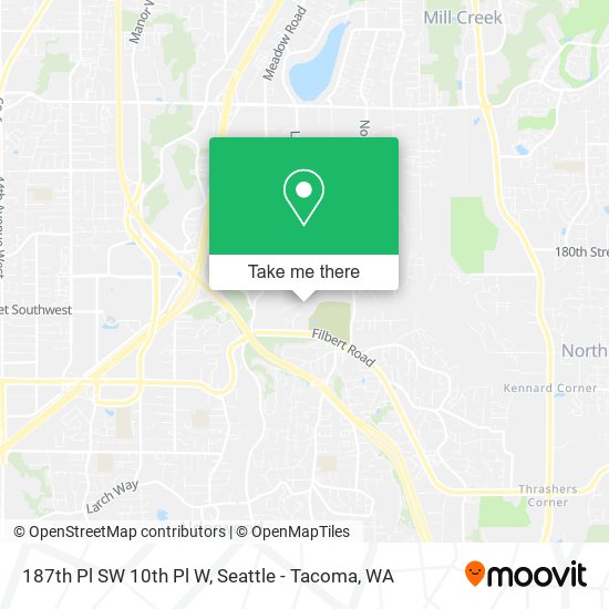 Mapa de 187th Pl SW 10th Pl W