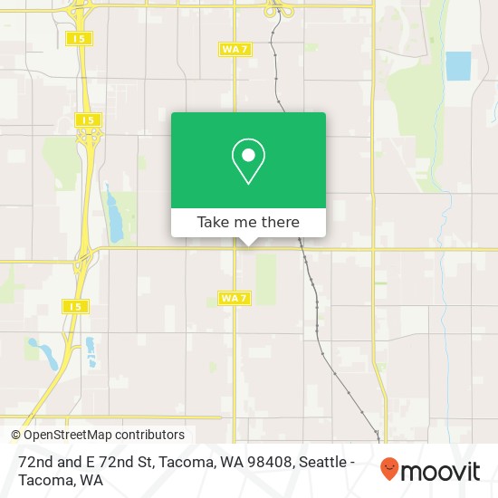 72nd and E 72nd St, Tacoma, WA 98408 map