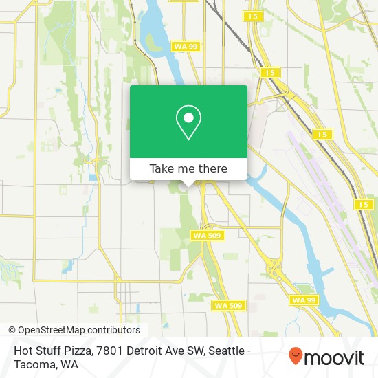 Hot Stuff Pizza, 7801 Detroit Ave SW map