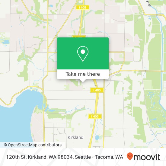 Mapa de 120th St, Kirkland, WA 98034