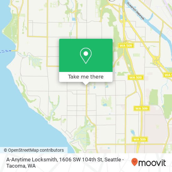 Mapa de A-Anytime Locksmith, 1606 SW 104th St