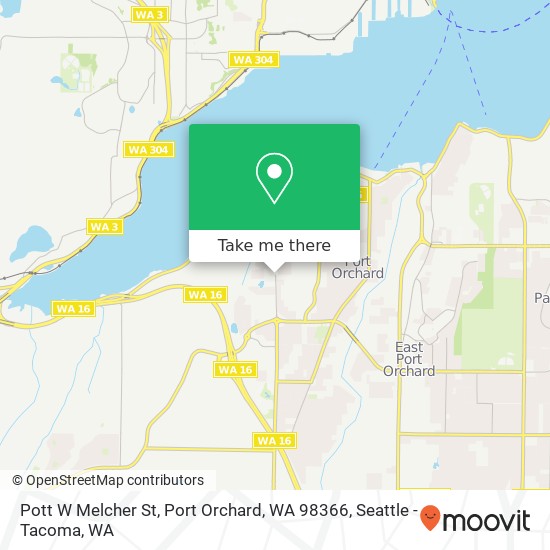 Pott W Melcher St, Port Orchard, WA 98366 map