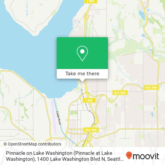 Mapa de Pinnacle on Lake Washington (Pinnacle at Lake Washington), 1400 Lake Washington Blvd N