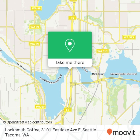 Locksmith Coffee, 3101 Eastlake Ave E map