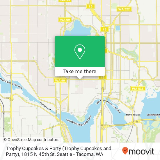 Trophy Cupcakes & Party (Trophy Cupcakes and Party), 1815 N 45th St map