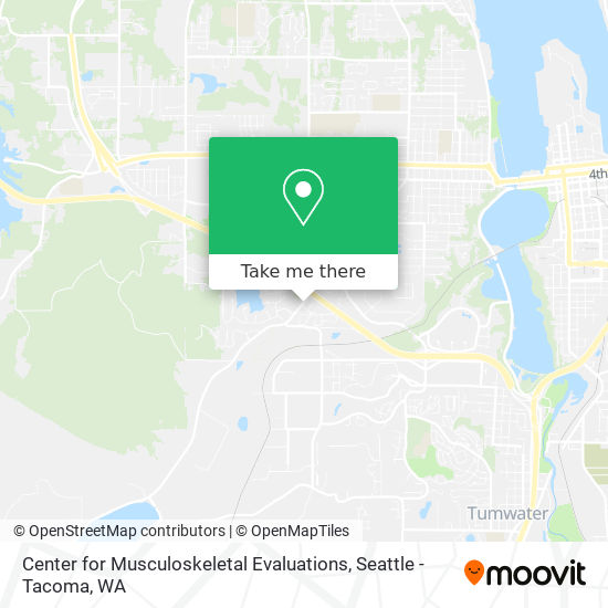 Center for Musculoskeletal Evaluations map