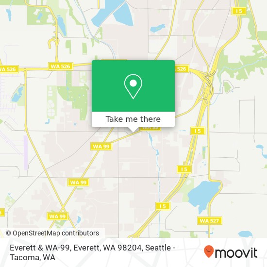 Mapa de Everett & WA-99, Everett, WA 98204