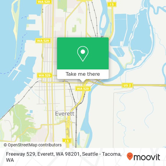 Mapa de Freeway 529, Everett, WA 98201