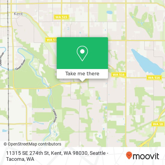 Mapa de 11315 SE 274th St, Kent, WA 98030