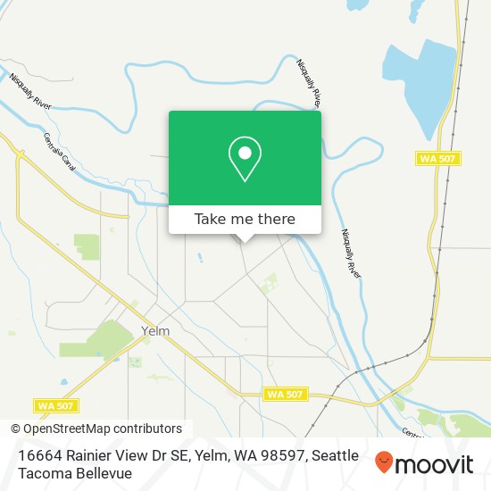 Mapa de 16664 Rainier View Dr SE, Yelm, WA 98597